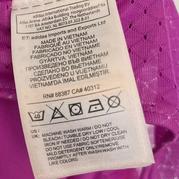 Adidas aktiv purple  and pink shorts size 4 - Picture 4 of 6